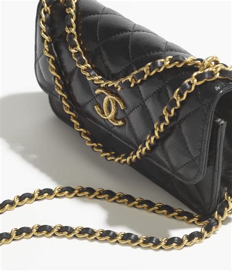 chanel flap phone holder with chain white|chanel flap phone holder.